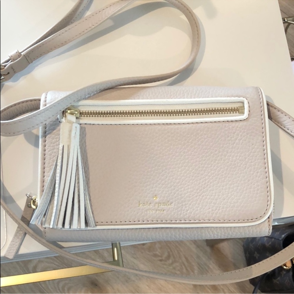 kate spade Chester Avenue Pebbled Leather Crossbody with Tassel